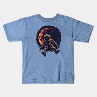 Astronaut Eclipse Kids T-Shirt